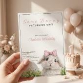 Einiges Häschen Erster Geburtstag Einladung