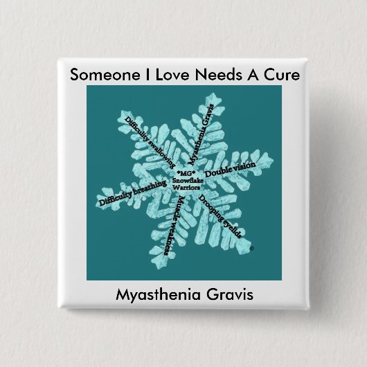 Einiges i-Liebe benötigt einen HeilungMyasthenia Button (Vorderseite)