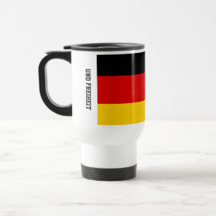 Einigkeit Gerechtigkeit Freiheit Deutschland Flagg Reisebecher