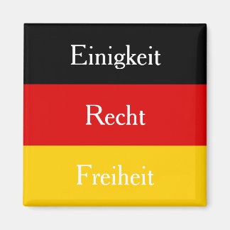 Einigkeit Recht Freiheit Personalizable Deutsch Magnet