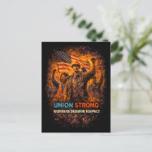 Einigkeit Steigt Stark Postkarte (Stehend Vorderseite)