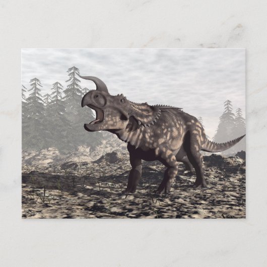 Einiosaurus dinosaur - 3D rendern Postkarte (Vorderseite)