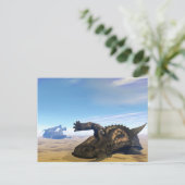Einiosaurus-Dinosaurier tot Postkarte (Stehend Vorderseite)