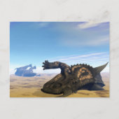Einiosaurus-Dinosaurier tot Postkarte (Vorderseite)