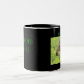 Einjährige Elch-Tasse Zweifarbige Tasse (Mittel)