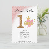 EINJÄHRIGE GEBURTSTAGEINLAGE EINLADUNG (Stehend Vorderseite)