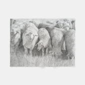 Einjährige Schafe Fleecedecke (Vorderseite (Horizontal))