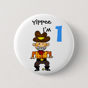 Einjähriger Cowboy Button