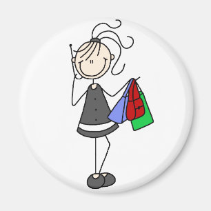 Einkauf auf Mobiltelefon-Magneten Magnet