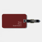 Einkauf im Regen Gepäckanhänger (Rückseite horizontal)