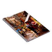 Einkauf im Regen Notizblock (Rechte Seite)