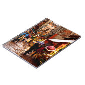 Einkauf im Regen Notizblock (Linke Seite)