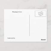 Einkauf in Como Postkarte (Rückseite)