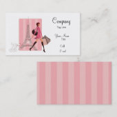 Einkauf in Paris-Visitenkarte Visitenkarte (Vorne/Hinten)