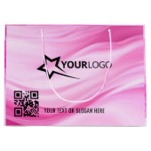 Einkauf individueller Logos | Unternehmensförderun Große Geschenktüte (Vorderseite)