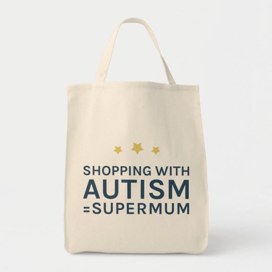 Einkauf mit Autismus Supermum Tasche (Vorne)