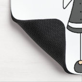 Einkauf mit Mobiltelefon Mousepad (Ecke)