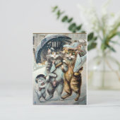 Einkauf Postkarte (Stehend Vorderseite)