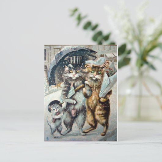 Einkauf Postkarte (Stehend Vorderseite)