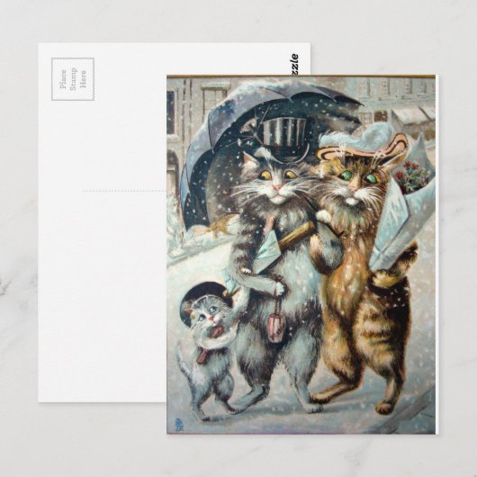 Einkauf Postkarte (Vorne/Hinten)