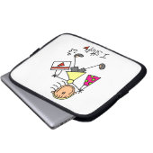 Einkauf-Stickfigur Laptopschutzhülle (Vorne Knopf)