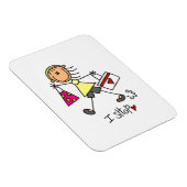 Einkauf-Stickfigur Magnet (Rechte Seite)