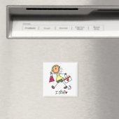 Einkauf-Stickfigur Magnet (In Situ (Geschirrspüler))