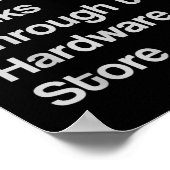 Einkauf von Holzarbeiter-Tischlerartikeln Poster (Ecke)