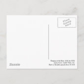 Einkäufe im Regen Postkarte (Rückseite)