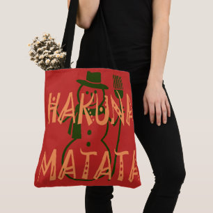 Einkaufen für den Weihnachtsschneemann im Hakuna-M Tasche