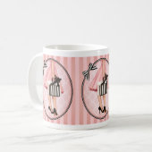 Einkaufen in den Fünfzigern Kaffeetasse (Vorderseite Links)