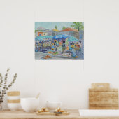 EINKAUFEN IN HAITI-Poster Poster (Küche)