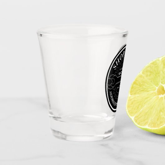 Einkaufen Schnapsglas (Links)