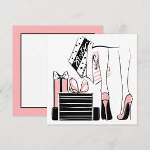 Einkaufs Liebe Mitteilungskarte