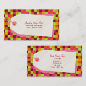 Einkaufs- und Einkaufstags-Visitenkarte Visitenkarte (Vorne/Hinten)