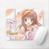 Einkaufsanime-Mädchen Mousepad (Mit Mouse)