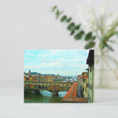 Einkaufsbrücke Florenz, Italien Postkarte (Stehend Vorderseite)
