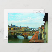 Einkaufsbrücke Florenz, Italien Postkarte (Vorne/Hinten)