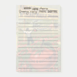 Einkaufseinrichtungen nach dem Einkaufen Post-it Klebezettel