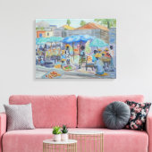 EINKAUFSGESCHÄFTE IN HAITI Canvas Print Leinwanddruck (Insitu (Wohnzimmer))