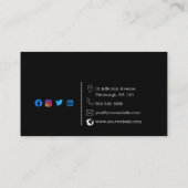 Einkaufskarte für Bäckerei Visitenkarte (Rückseite)