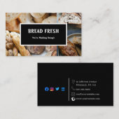 Einkaufskarte für Bäckerei Visitenkarte (Vorne/Hinten)