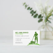 Einkaufskarte für den Rasenmäher Visitenkarte (Stehend Vorderseite)