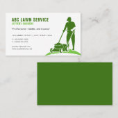 Einkaufskarte für den Rasenmäher Visitenkarte (Vorne/Hinten)