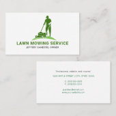 Einkaufskarte für den Rasenmäher Visitenkarte (Vorne/Hinten)