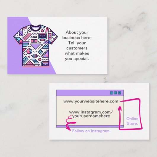 Einkaufskarte für den Verkäufer eines Tees Visitenkarte (Vorne/Hinten)