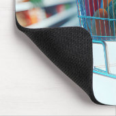 Einkaufskarte im Supermarkt Mousepad (Ecke)