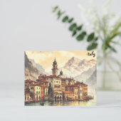 Einkaufskarte kursiv für Postkarten (Stehend Vorderseite)