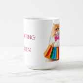 Einkaufskönigin Katze Kaffeetasse (Mittel)