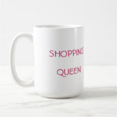 Einkaufskönigin Katze Kaffeetasse (Links)
